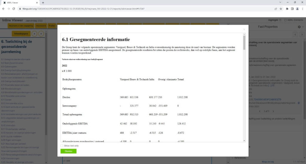 Note with tables generated using a Digital-First approach